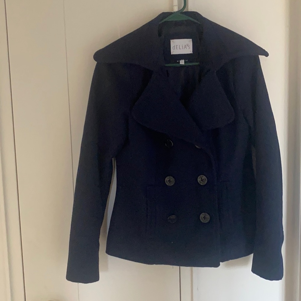 Delias navy blue peacoat